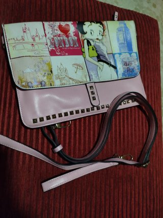 Bolso de mano estampado Londres