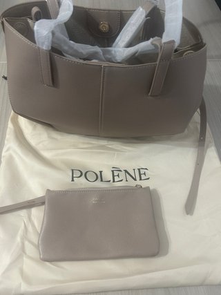 Borsa Polène Beige/Grigio