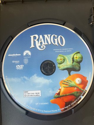 DVD Rango Edición Promocional