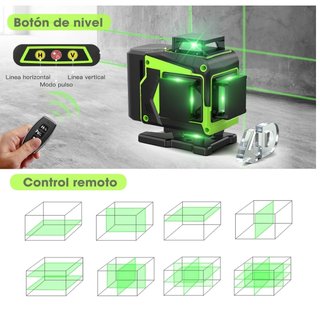 Nivel Láser Autonivelante 360° Verde