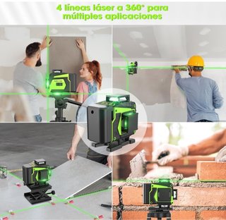 Nivel Láser Autonivelante 360° Verde