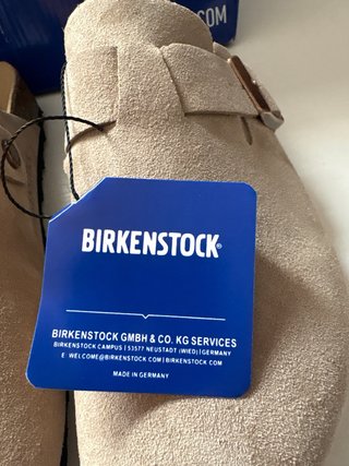 Birkenstock Boston Beige Ante Hebilla