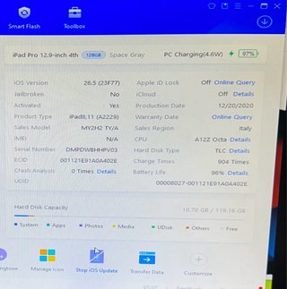 iPad Pro 12.9 4ª Gen 2020 Argento