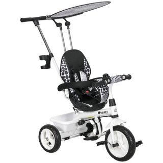 triciclo infantil 6 en 1 con barra de empuje, tech
