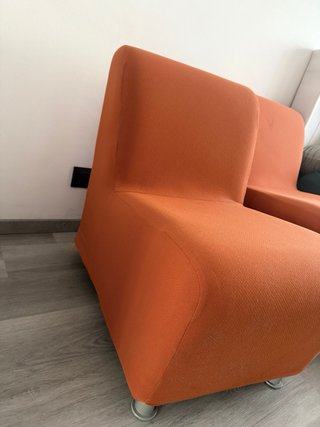 Poltrona design moderna arancione