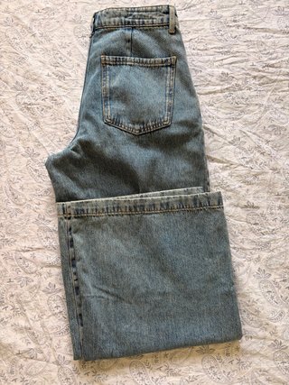Jeans anchos vaqueros azules  wide leg pinzas