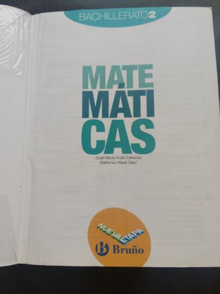 Matemáticas 2 Bachillerato