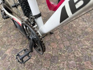 Bici donna B'Twin rosa/bianca ruota 26
