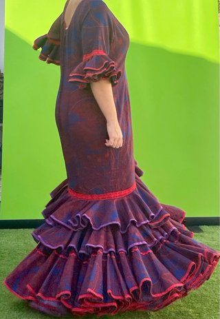 Traje de Flamenca Rojo Talla 48-50-52