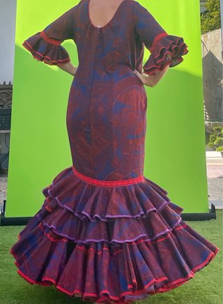 Traje de Flamenca Rojo Talla 48-50-52