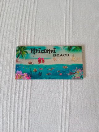 Lote Souvenirs Miami: Imán y Llavero