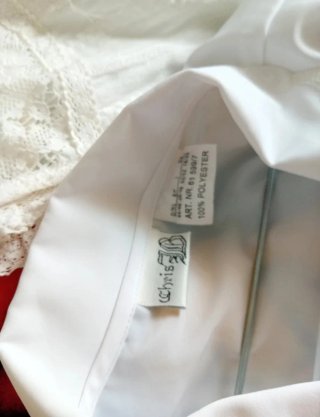 Camisa blanca con bordados talla 44-46
