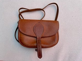 Bandolera cuero vintage años 60