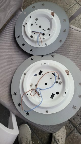 Aplique techo estrellas cristal y metal
