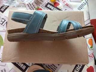 Sandalias Clarks Mujer Azul