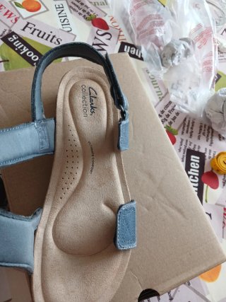 Sandalias Clarks Mujer Azul