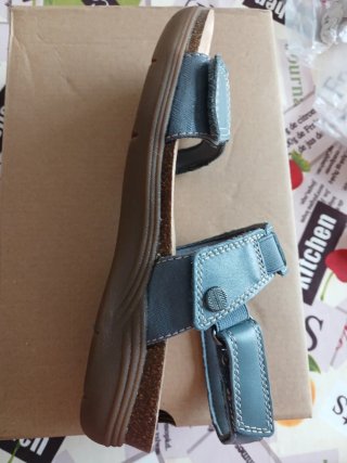 Sandalias Clarks Mujer Azul