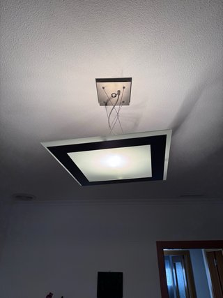 Lámpara colgante moderna plata