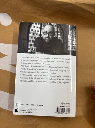 La sombra del viento, libro de bachillerato