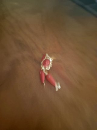 Pendientes Oro y Coral Rojo