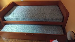 Cama nido de madera con cajón