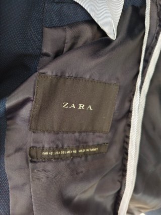 Traje Zara azul