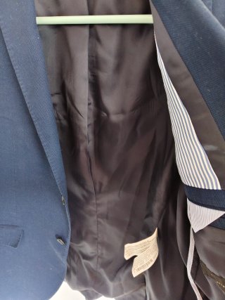 Traje Zara azul