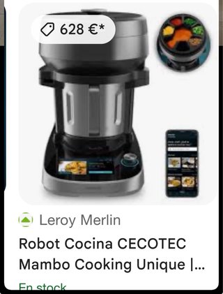 Robot Cocina Cecotec Mambo Cooking Total Gourmet