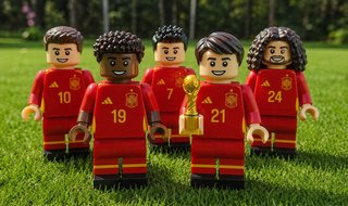 Figura tipo Lego jugador España 24