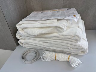 Toldo Vela Rectangular 4x5 Blanco