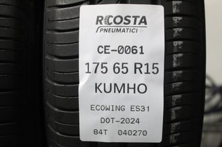 2 Gomme Usate Kumho 175 65 R15 84T