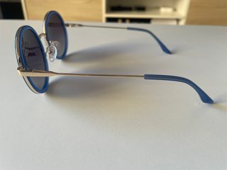 Gafas de sol Mo azules y doradas