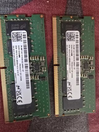 2x DDR5 8GB 4800MHz SODIMM