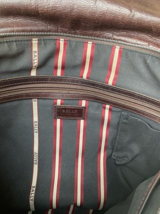 Bolso Bally Cuero Marrón