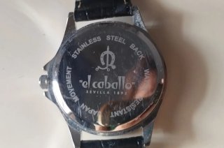 Reloj El Caballo Sevilla Negro y Plateado
