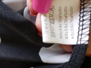 Vestido lunares manga larga