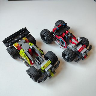 Lote 4 Auto LEGO Technic Pull-Back