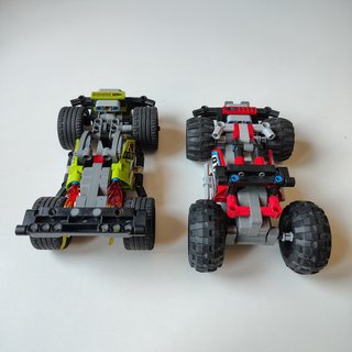 Lote 4 Auto LEGO Technic Pull-Back