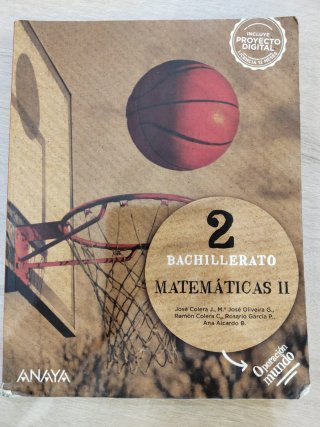Matemáticas II. 2o de Bachillerato