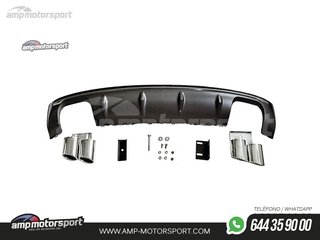 DIFUSOR TRASERO AUDI A3 8V SPORTBACK LOOK S3