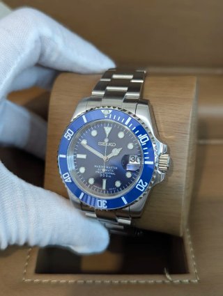 Reloj Seiko Mod Diver Azul y Blanco Automático