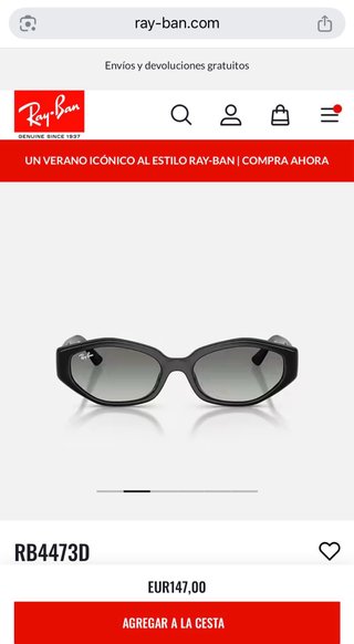 Gafas de sol Ray-Ban RB 4473D negras