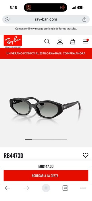 Gafas de sol Ray-Ban RB 4473D negras