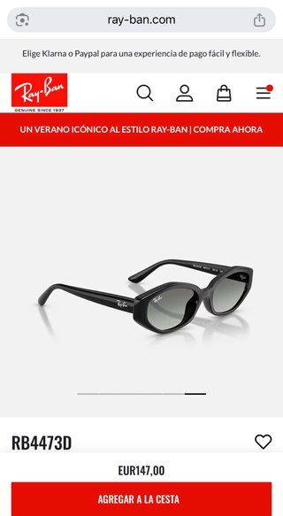 Gafas de sol Ray-Ban RB 4473D negras
