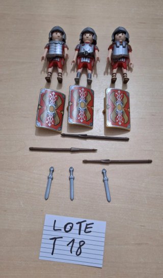 Playmobil Romanos con Escudos y Espadas