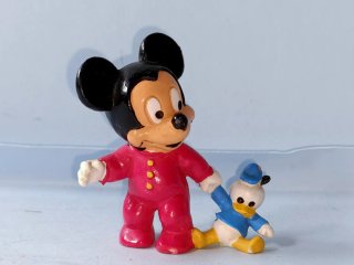 Figura Baby Mickey Mouse PVC Vintage 80s