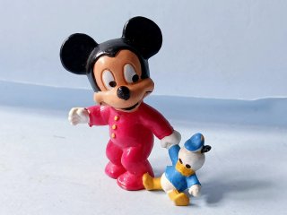 Figura Baby Mickey Mouse PVC Vintage 80s