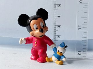 Figura Baby Mickey Mouse PVC Vintage 80s