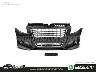PARAGOLPES DELANTERO PARA AUDI A3 8P LOOK RS3 CROMO CON SRA