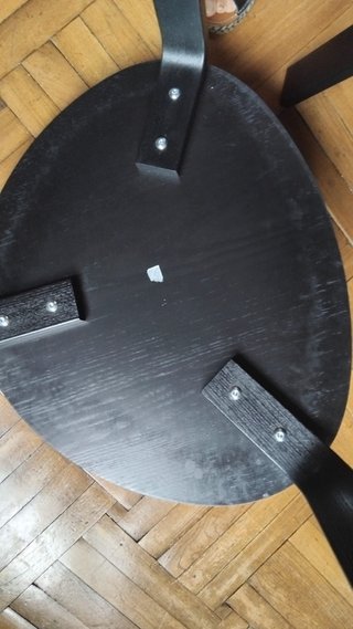 Par Mesitas Auxiliares IKEA Madera Negra
